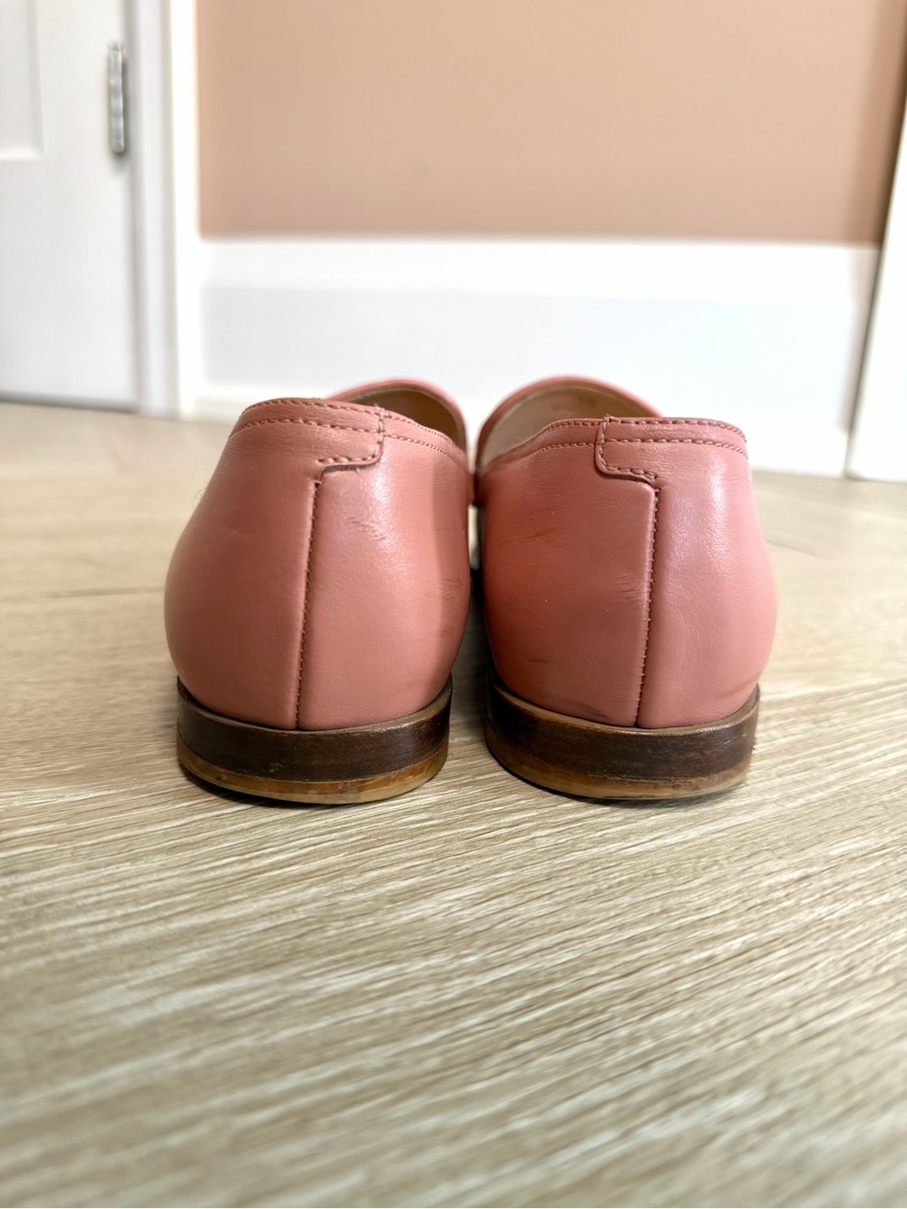 Tod’s Pink Leather Tassel Loafers Size 38 Made in Italy Luxury Flats - Picture 4 of 14